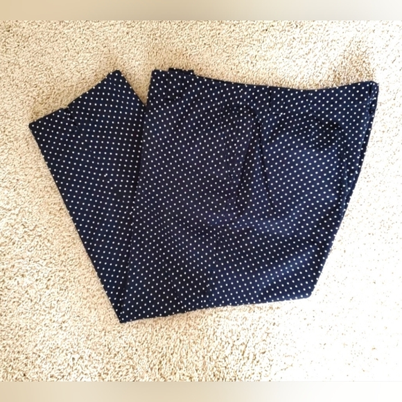Lauren Ralph Lauren- Navy Polka-dot Pants, Size 16W - Picture 9 of 9